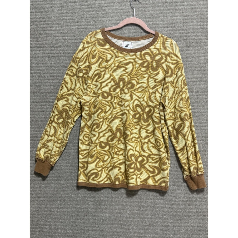 BDG Sweater Womens Small Floral Mesh Pullover Urban Outfitters Long‎ Sleeve